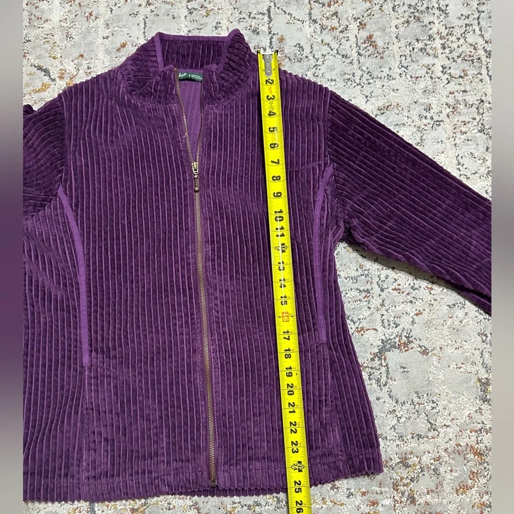 Woolrich Kinsdale Wale Corduroy Lightweight Jacket Eggplant Large 100% cotton